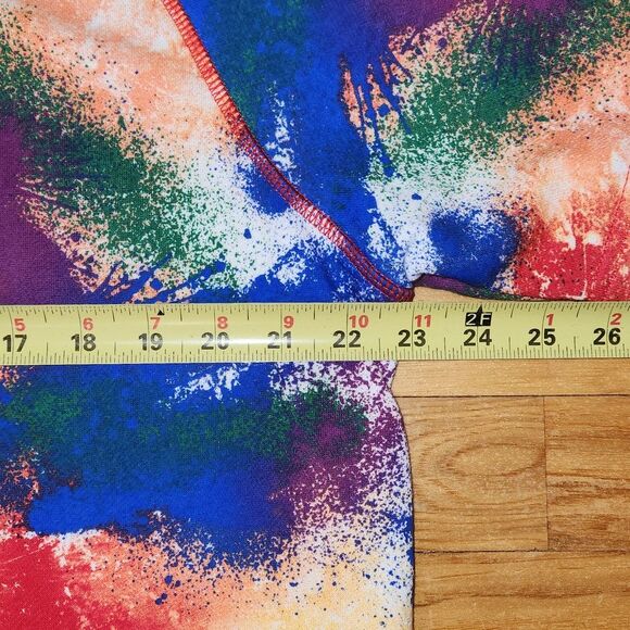 Reebok Multicolored Short Sleeve Pull Over Hoodie Sweatshirt Men Size L Cotton - Picture 4 of 10